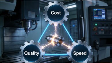 An industrial graphic depicting the manufacturing